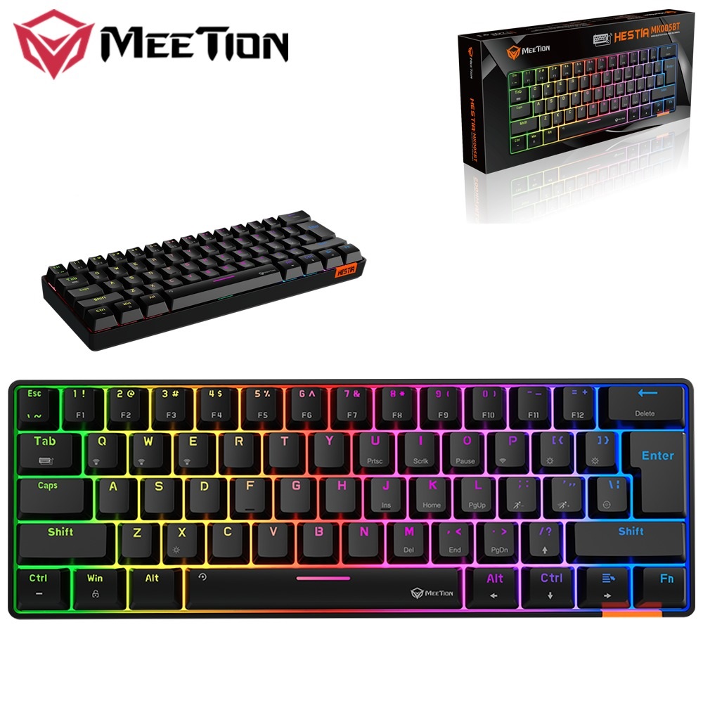 MEETION Dual Mode 60% Bluetooth Gaming Keyboard "MK005BT"