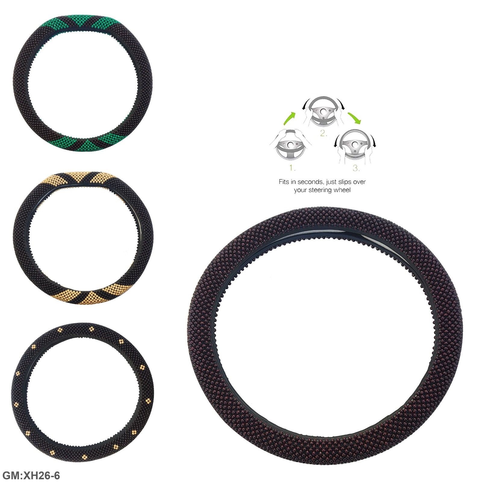 الغطاء الحصري المانع للانزلاق لعجلة القيادة "xh26-6"