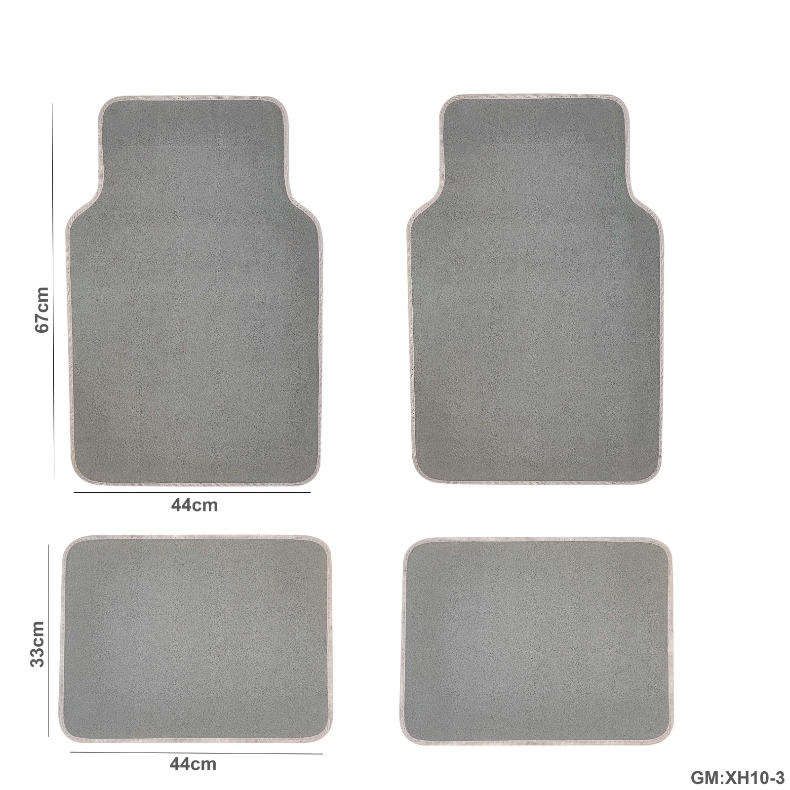 4 قطع سجادة أرضية للسيارة "xh10-3"