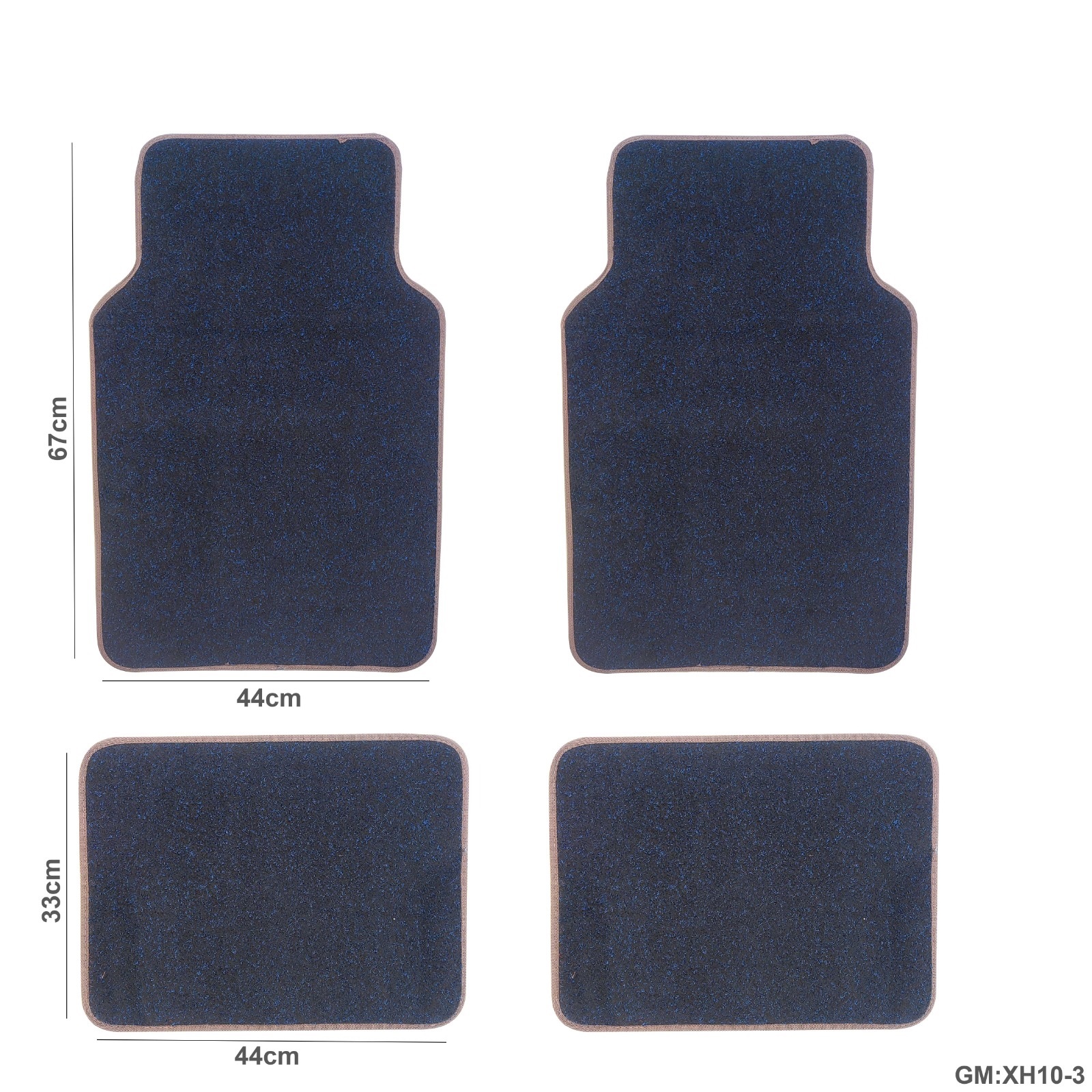 4 قطع سجادة أرضية للسيارة "xh10-3"