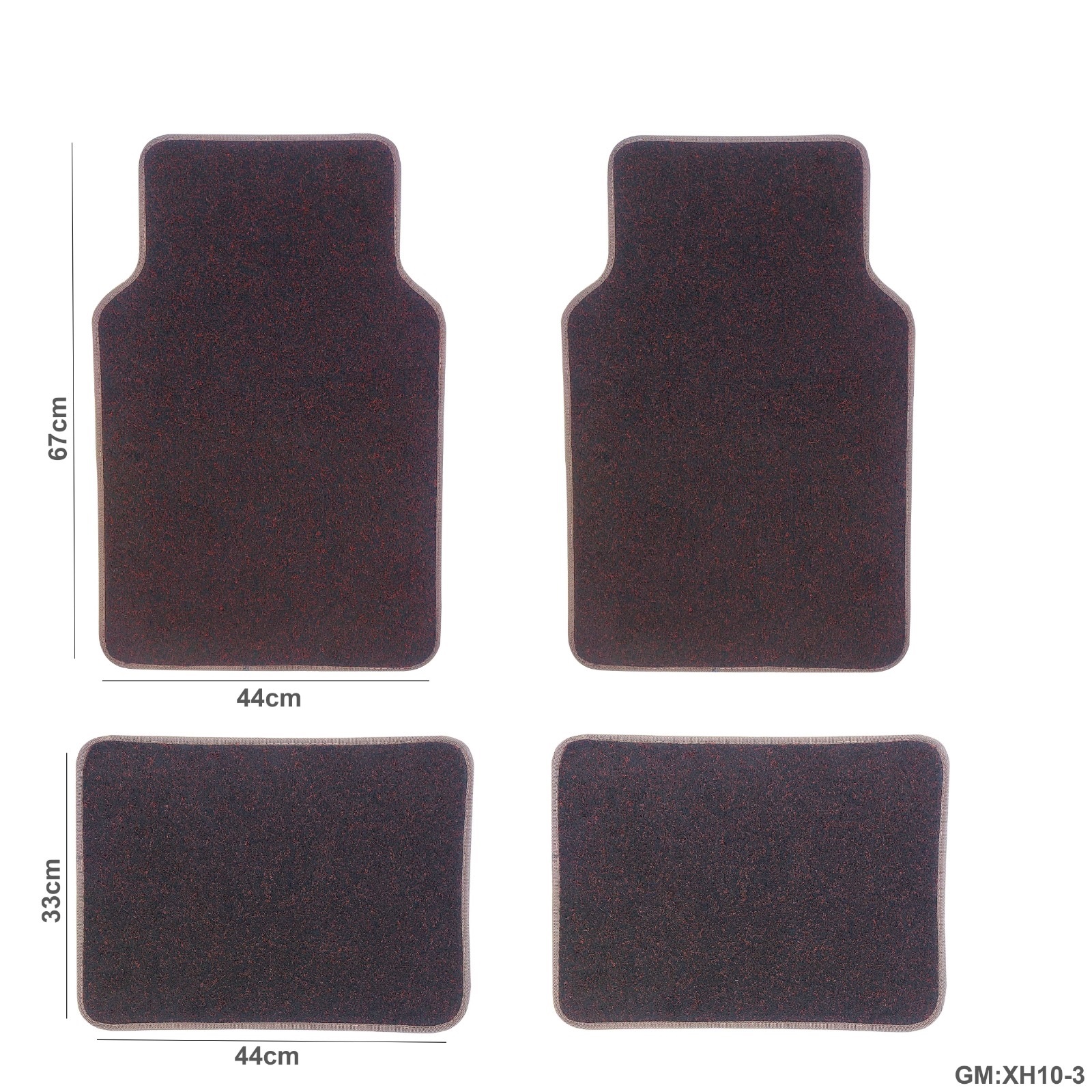 4 قطع سجادة أرضية للسيارة "xh10-3"