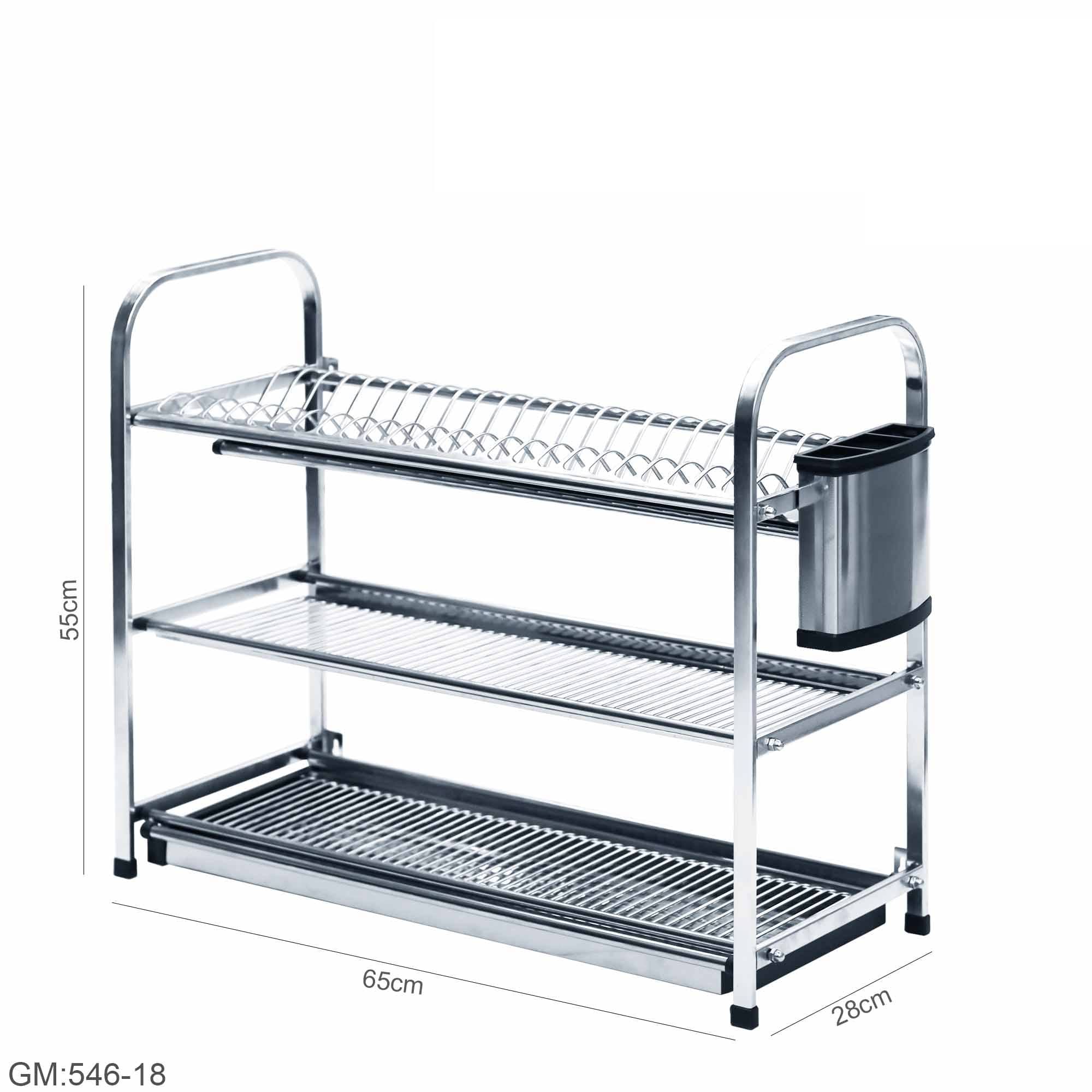 حامل صحون من الفولاذ المقاوم للصدأ "546-18"