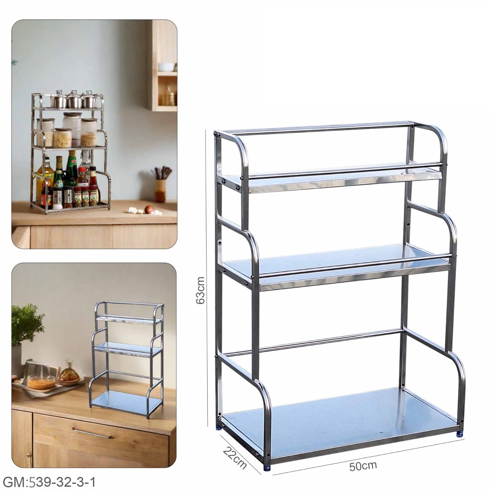 3 Layer Spice Rack "539-32-3-1"