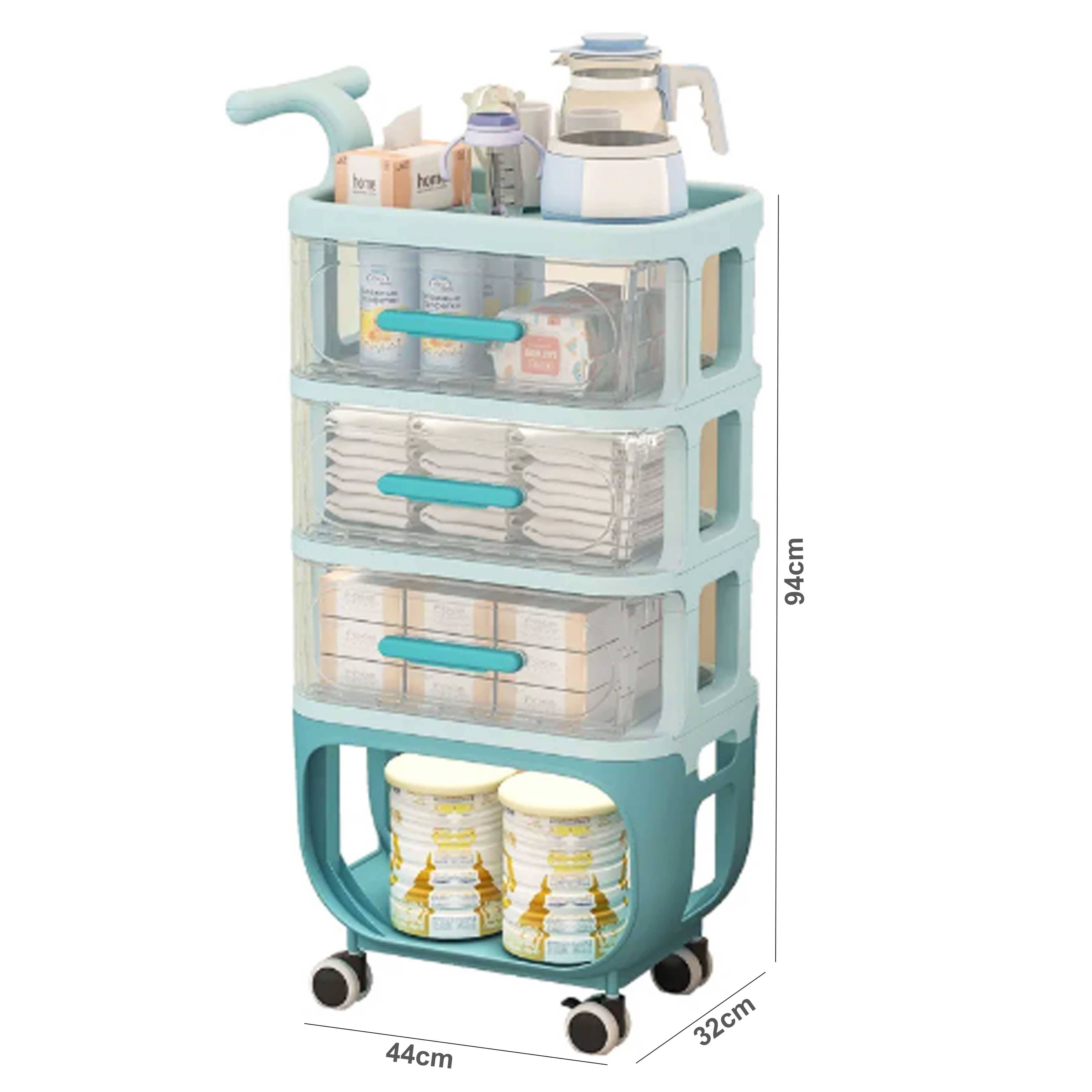 خزانة متعددة الأغراض مع أدراج لتخزين منتجات الطفل وتنظيم الوجبات "546-6-7"