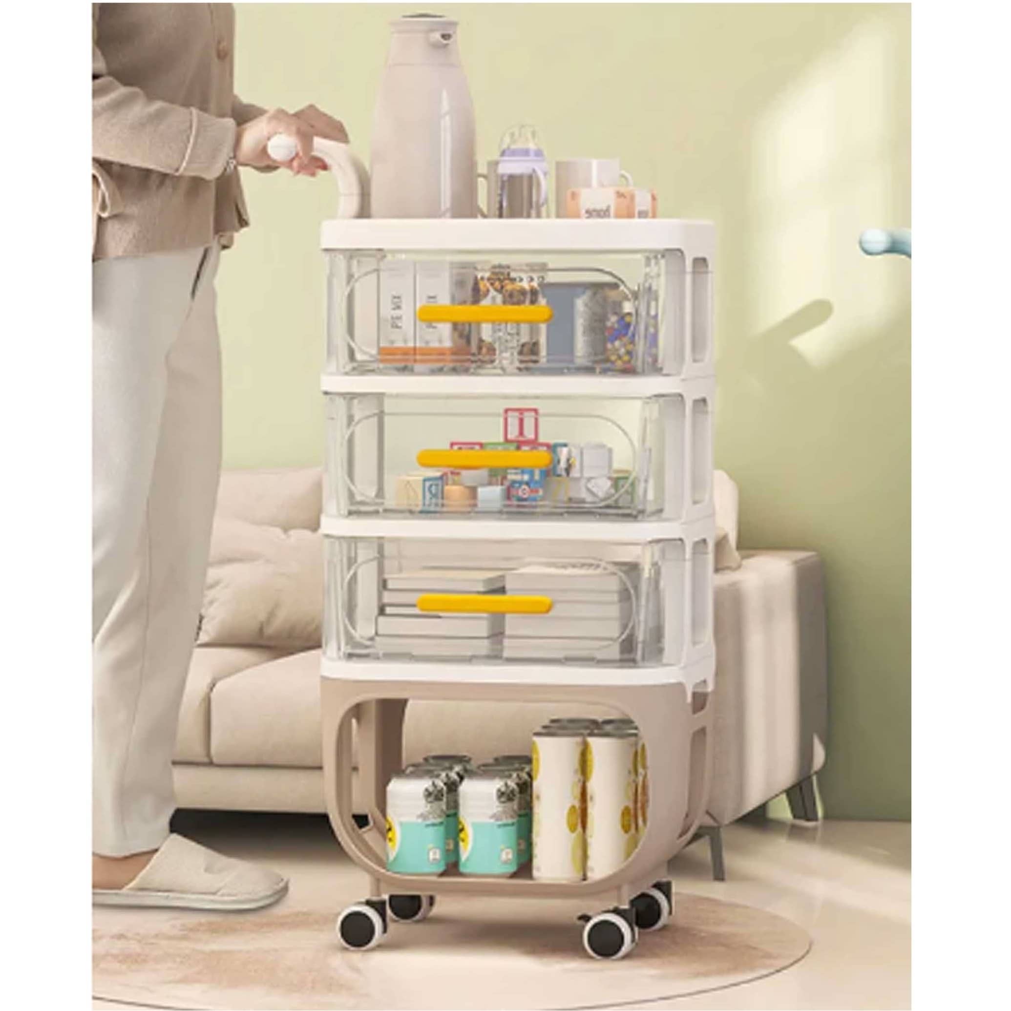 خزانة متعددة الأغراض مع أدراج لتخزين منتجات الطفل وتنظيم الوجبات "546-6-7"