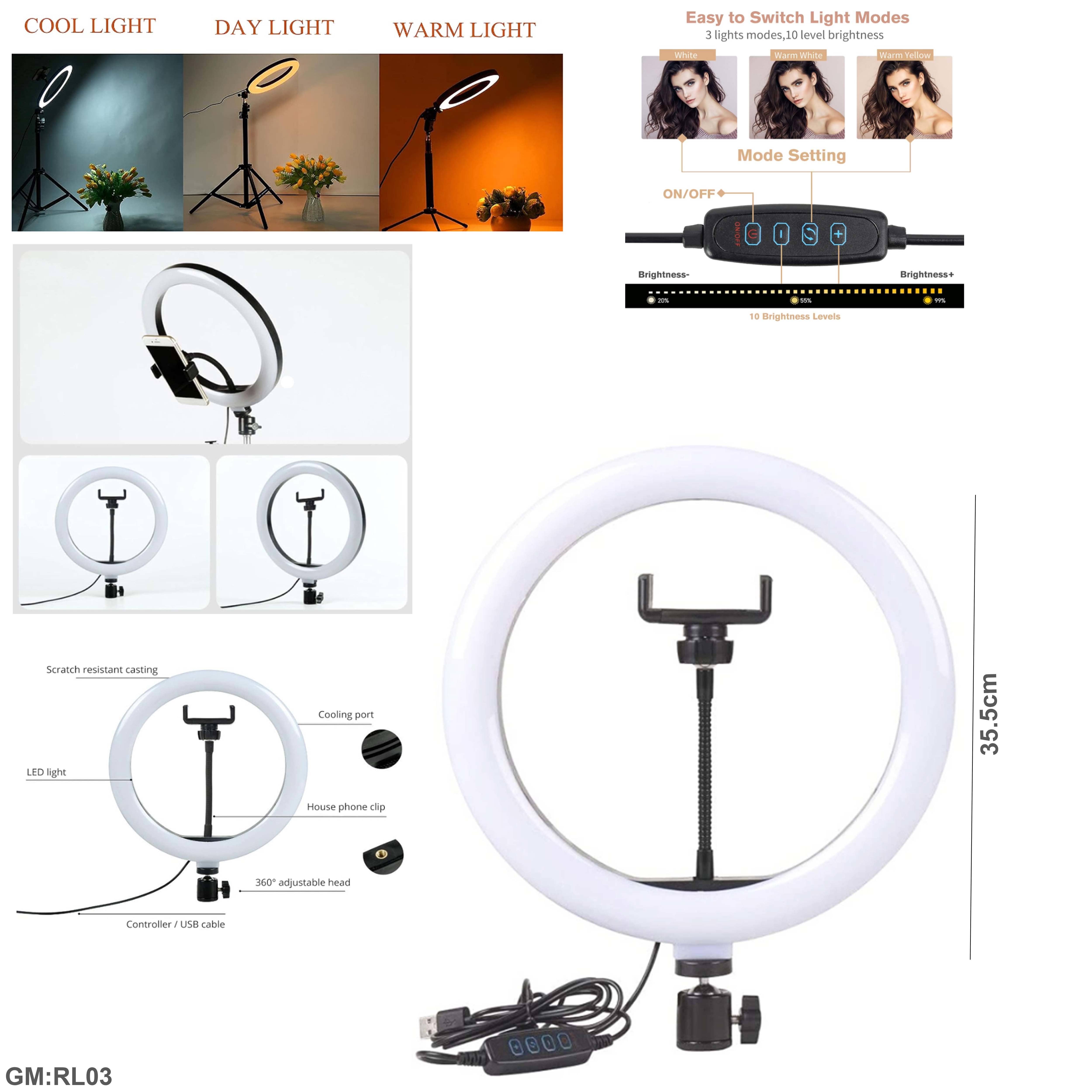 14 inch LED Soft Ring Light "RL03"