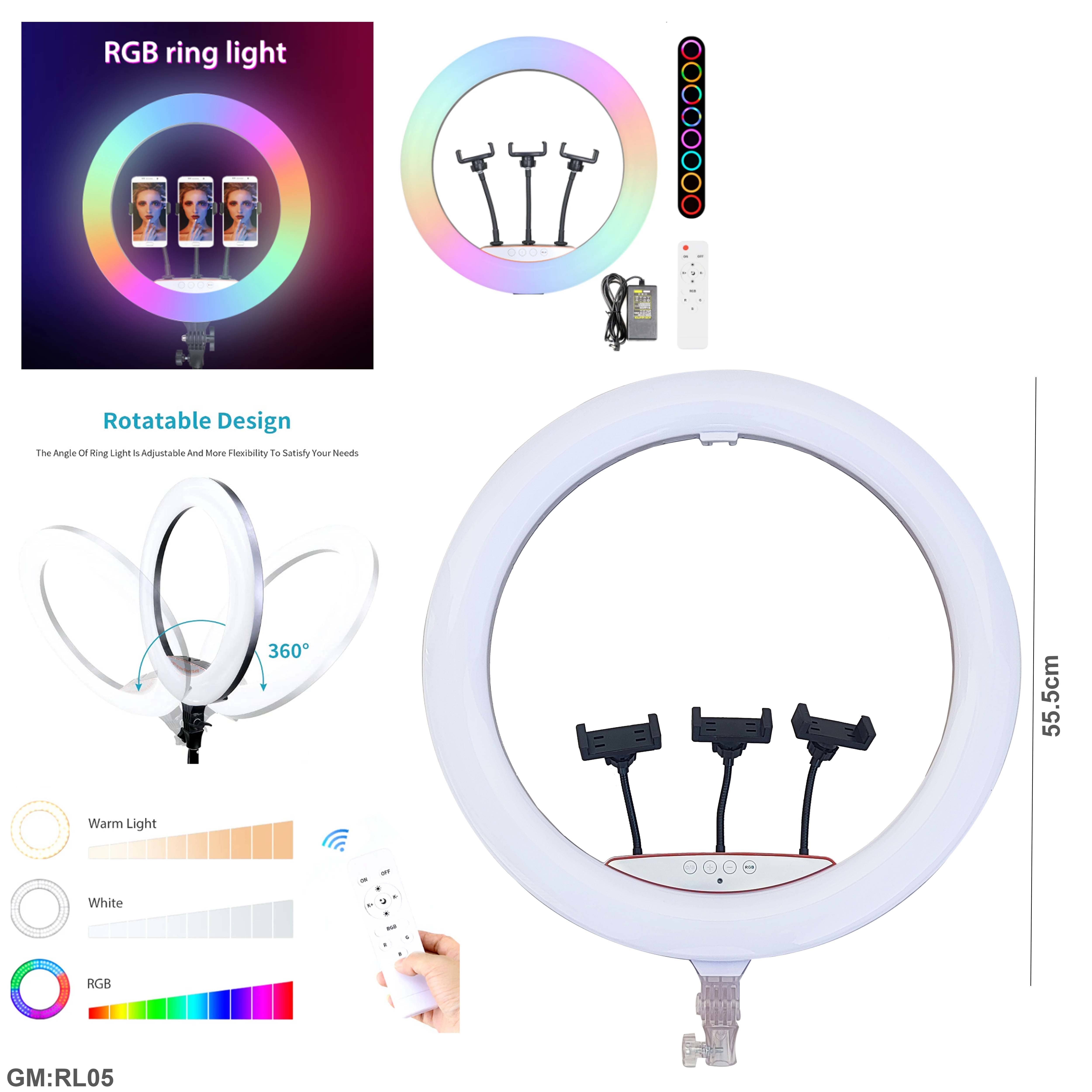 22 inch RGB LED Livestreaming lamp "RL05"