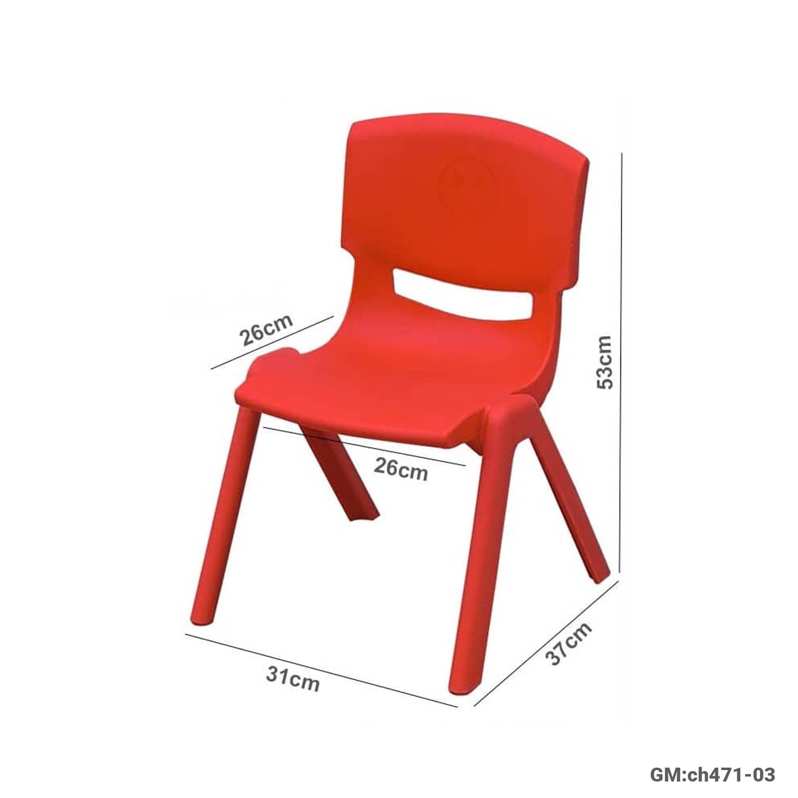 Kid’s Durable Plastic Chair for Classroom & Home (ch471-03)