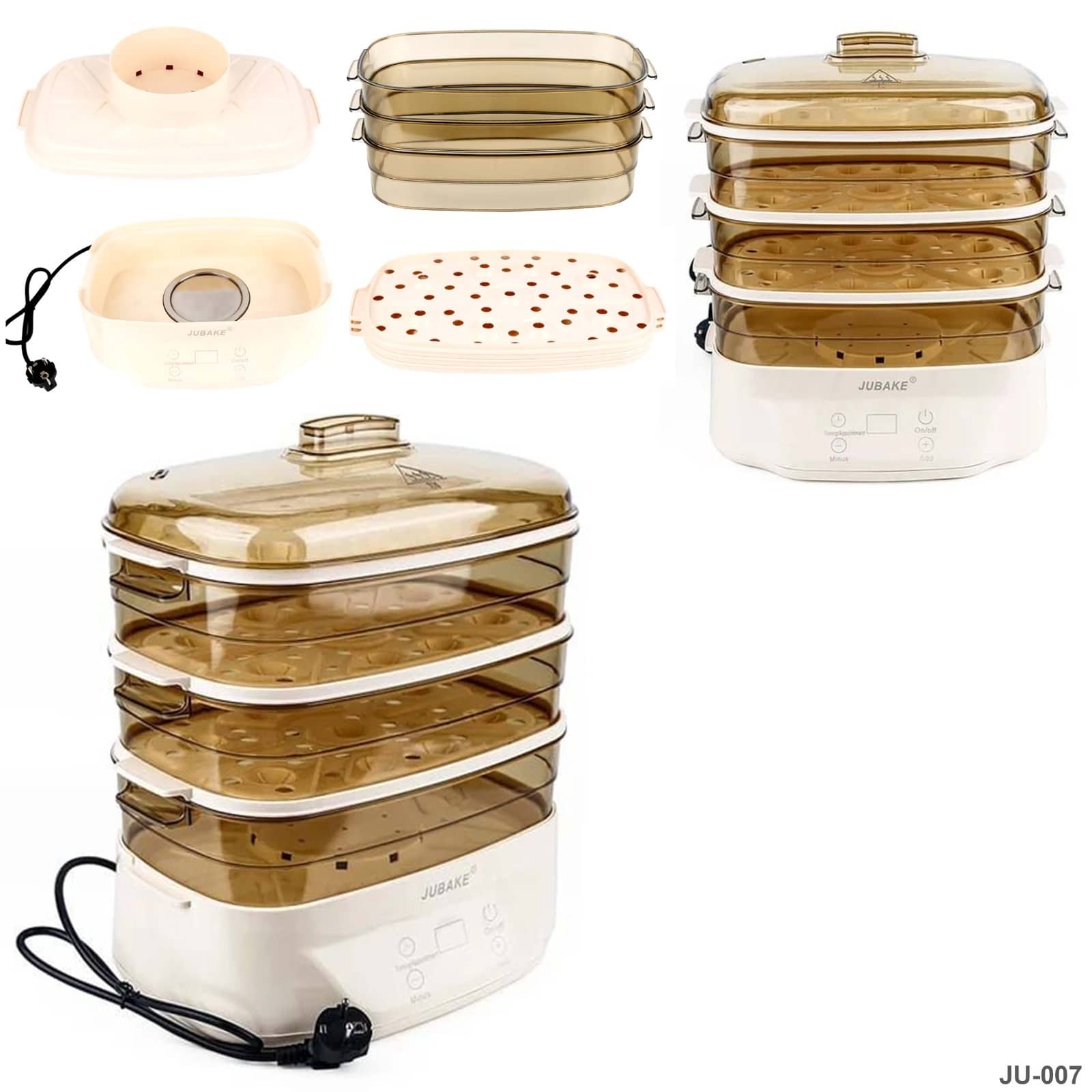 وعاء طهي كهربائي متعدد الوظائف بأربع طبقات "JU-007"