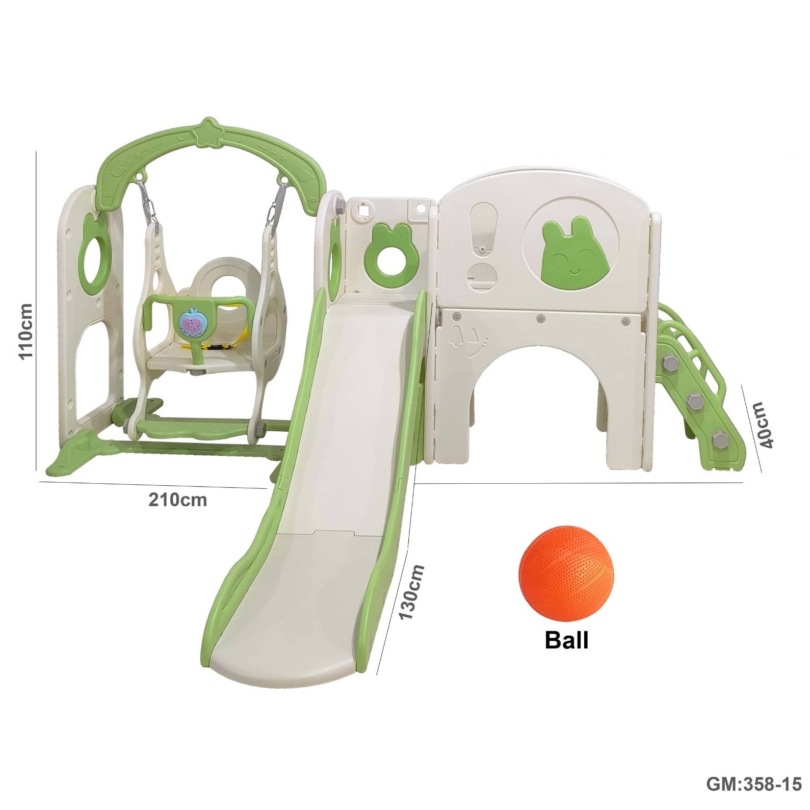 مجموعة 3 في 1 للانزلاق والهزاز "358-15"