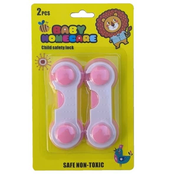 Multifunctional Baby Safety Lock Set – 2 Pieces for Cabinets, Doors & Drawers (sa163-1)