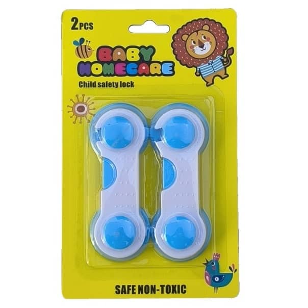 Multifunctional Baby Safety Lock Set – 2 Pieces for Cabinets, Doors & Drawers (sa163-1)