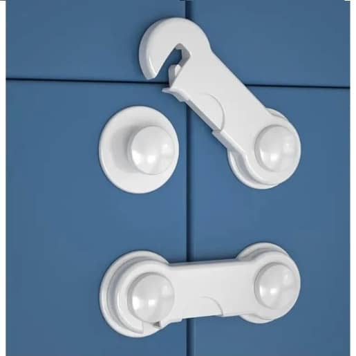 Multifunctional Baby Safety Lock Set – 2 Pieces for Cabinets, Doors & Drawers (sa163-1)