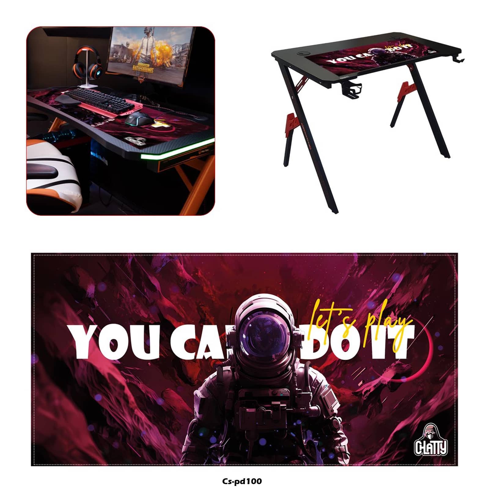 حصيرة الماوس اللاسلكية "CHATTY" "CS-PD100"