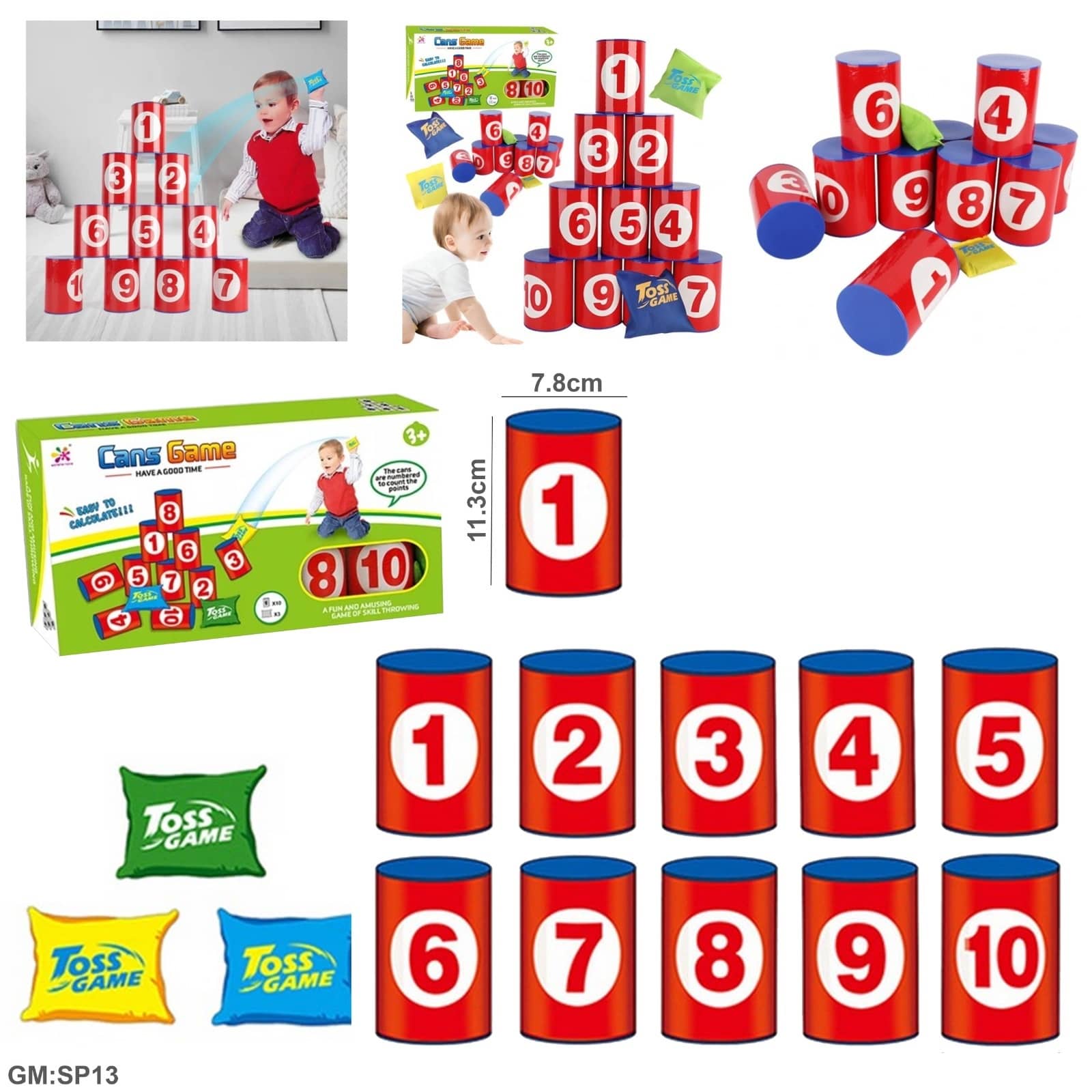 Cans Game" Throwing Bags into Cans"SP13"