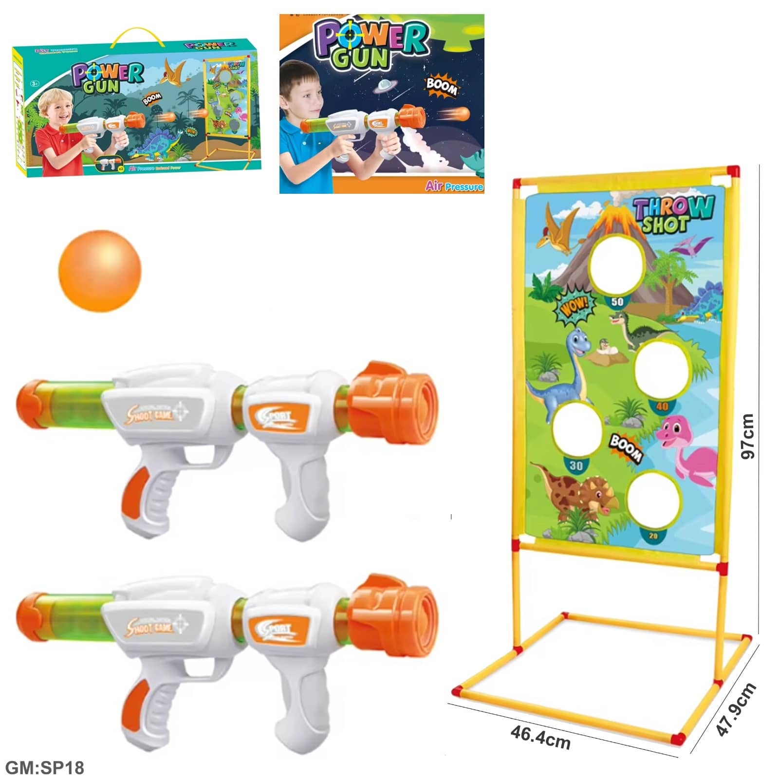 ألعاب الأطفال بندقية ضغط الهواء باور جن "SP18"