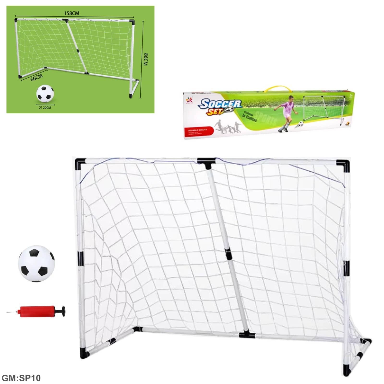 شبكة تدريب كرة القدم المصغرة للأطفال مع الكرة "SP10"