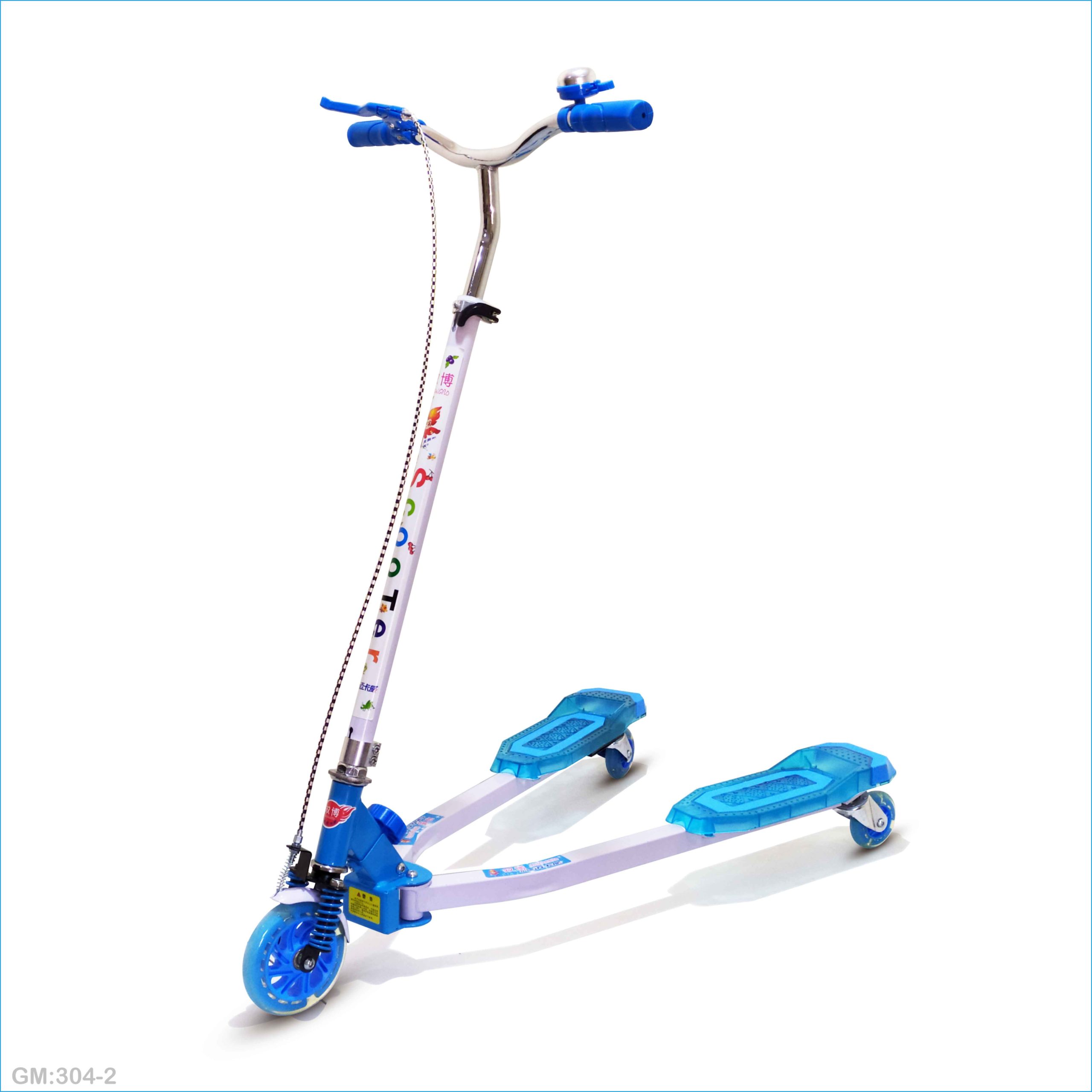 Colorful Scooter Adjustable 3 Wheels Foldable "304-2"