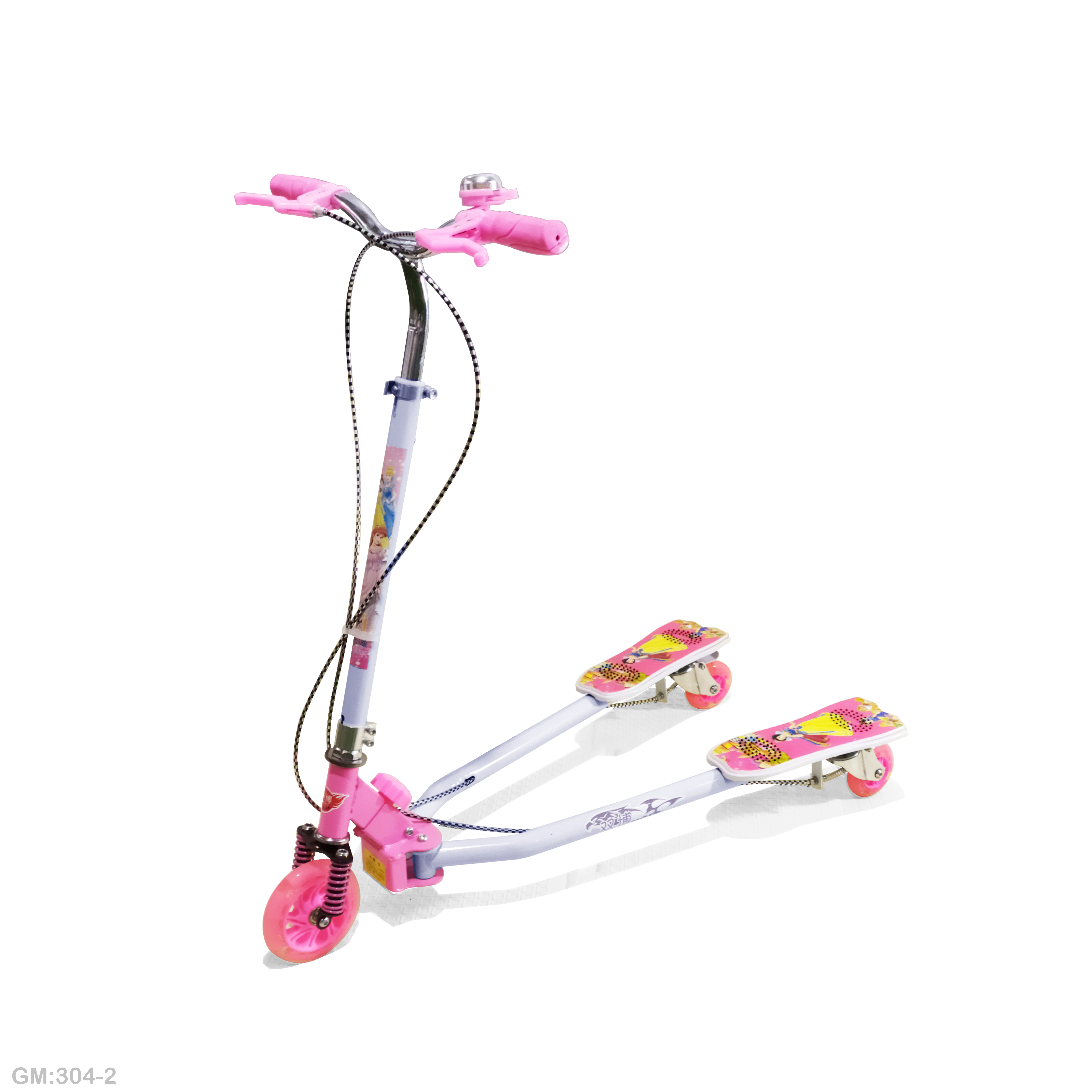 Colorful Scooter Adjustable 3 Wheels Foldable "304-2"
