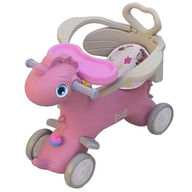 الحصان المتأرجح الأطفال بدراجة التوازن مع مقبض الدفع "313-4-1"