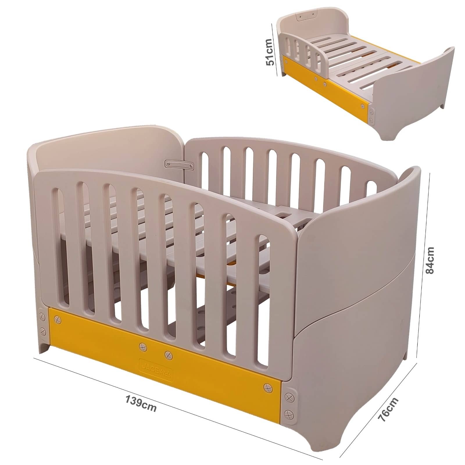 سرير طفل بلاستيكي حديث 2 في 1 "268"