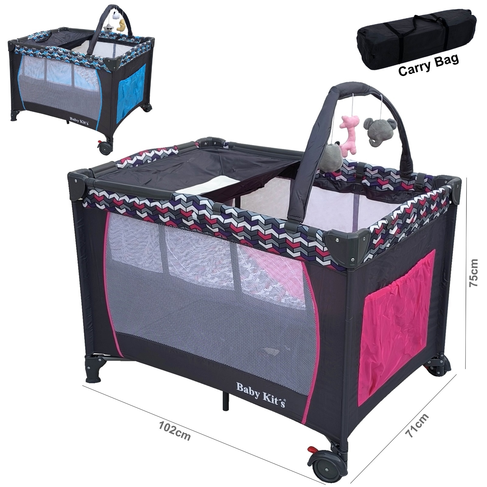Baby Travel Cot"bd357-3"