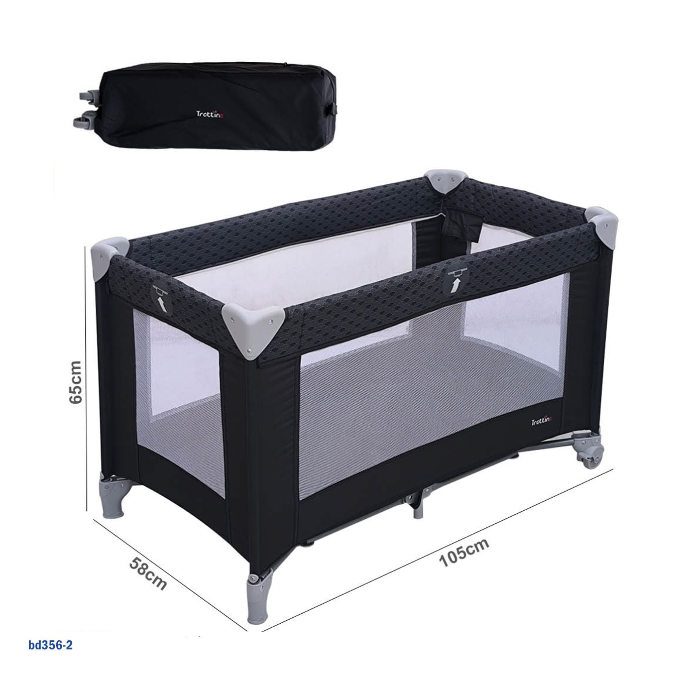 سرير سفر صغير قابل للطي للأطفال "bd356-2"