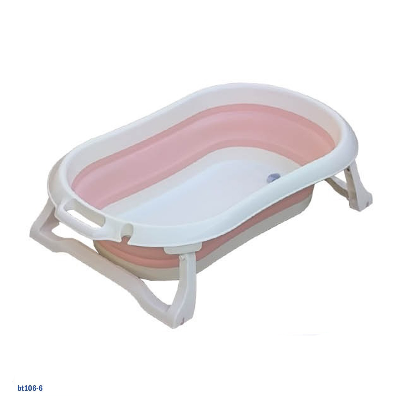 حوض استحمام الطفل قابل للطي | حوض استحمام للرضع قابل للطي مع قاع غير قابل للانزلاق | 75x43x18 سم - تصميم يوفر المساحة"bt106-6"