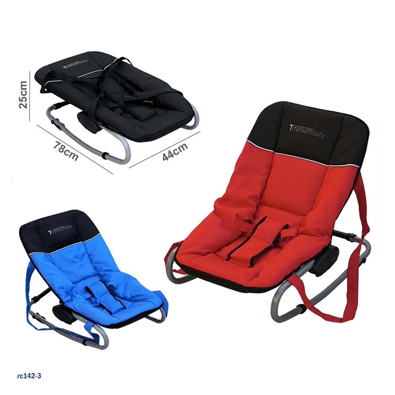 Soft Infant Baby Bouncer for Sleeping & Sitting, Suitable 0–12 Months, Max Capacity 15kg (rc142-3)