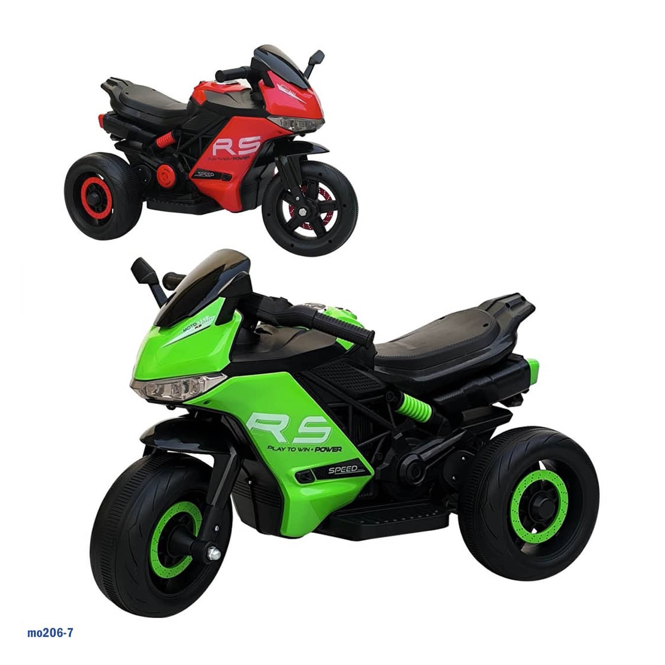 دراجة كهربائية للأطفال - لعبة تعمل بالبطارية - مناسبة للأعمار من 2 إلى 4 سنوات - تصميم بثلاث عجلات "mo206-7"