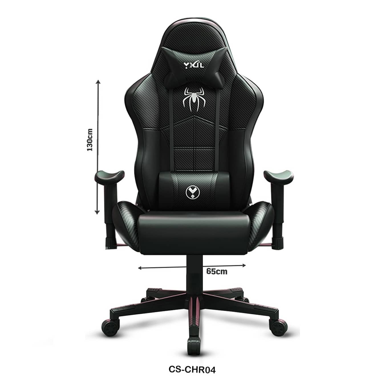 كرسي ألعاب مريح مع مسند للقدمين - تصميم كربوني - موديل CS-CHR04