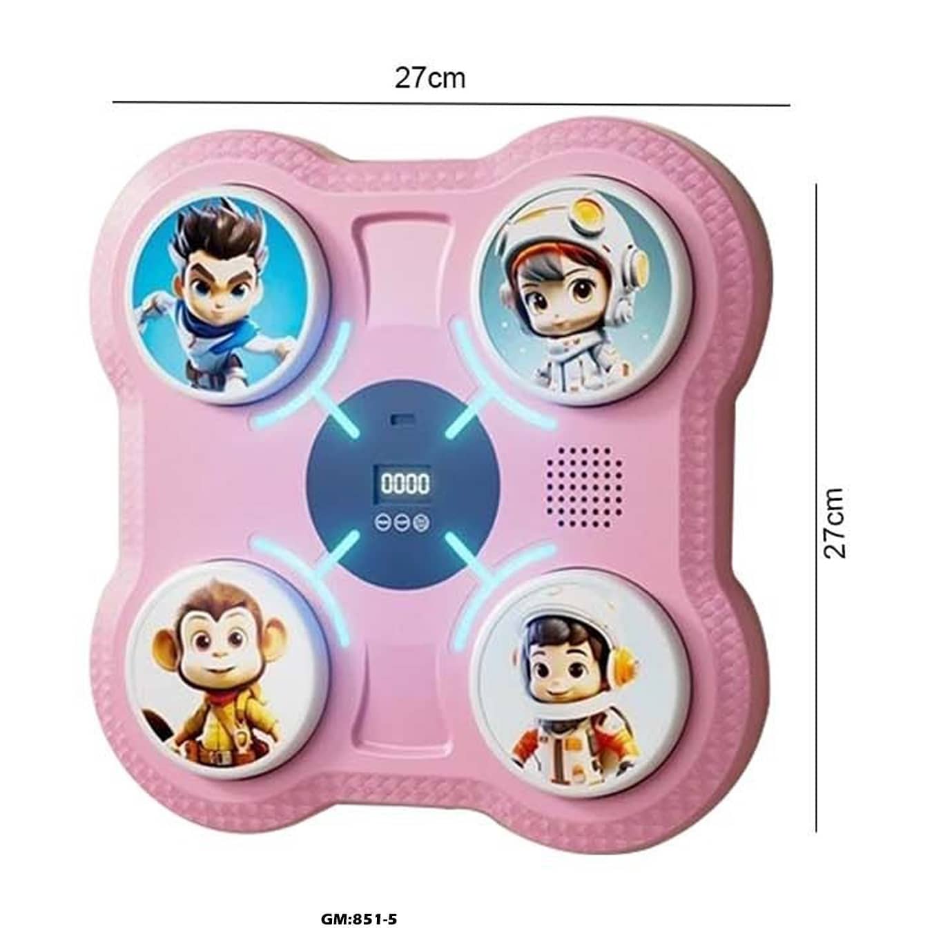 الهدف الذكي للموسيقى للأطفال - لعبة الضرب التفاعلية المعلقة على الجدار مع أضواء LED وعداد إضراب "851-5"