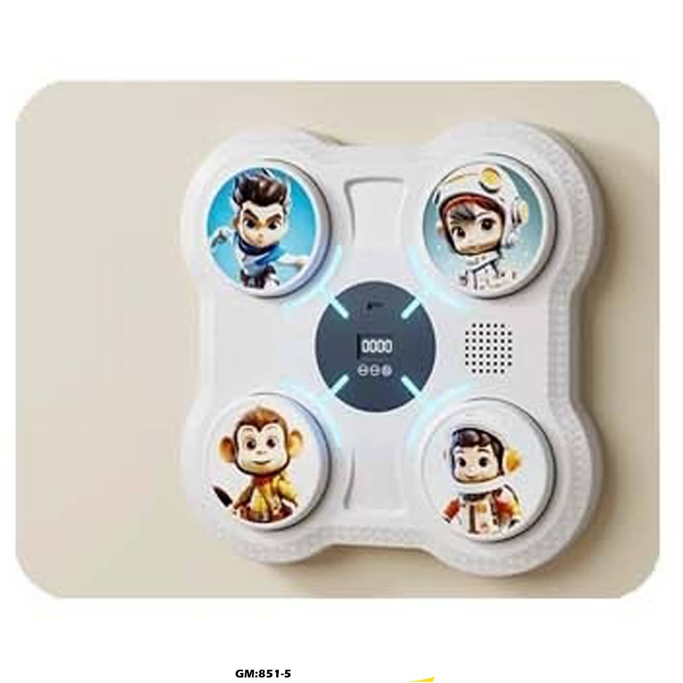 الهدف الذكي للموسيقى للأطفال - لعبة الضرب التفاعلية المعلقة على الجدار مع أضواء LED وعداد إضراب "851-5"