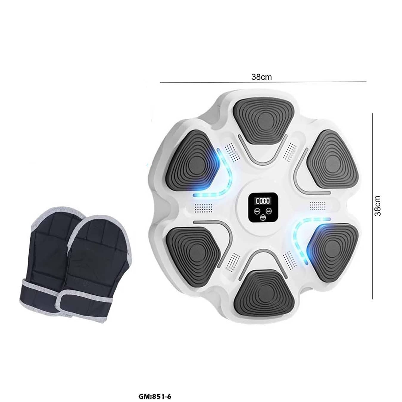 Intelligent Boxing Machine – Wall-Mounted Boxing Trainer with LED Display & Music | Interactive Punch Trainer for Kids & Adults "851-6"