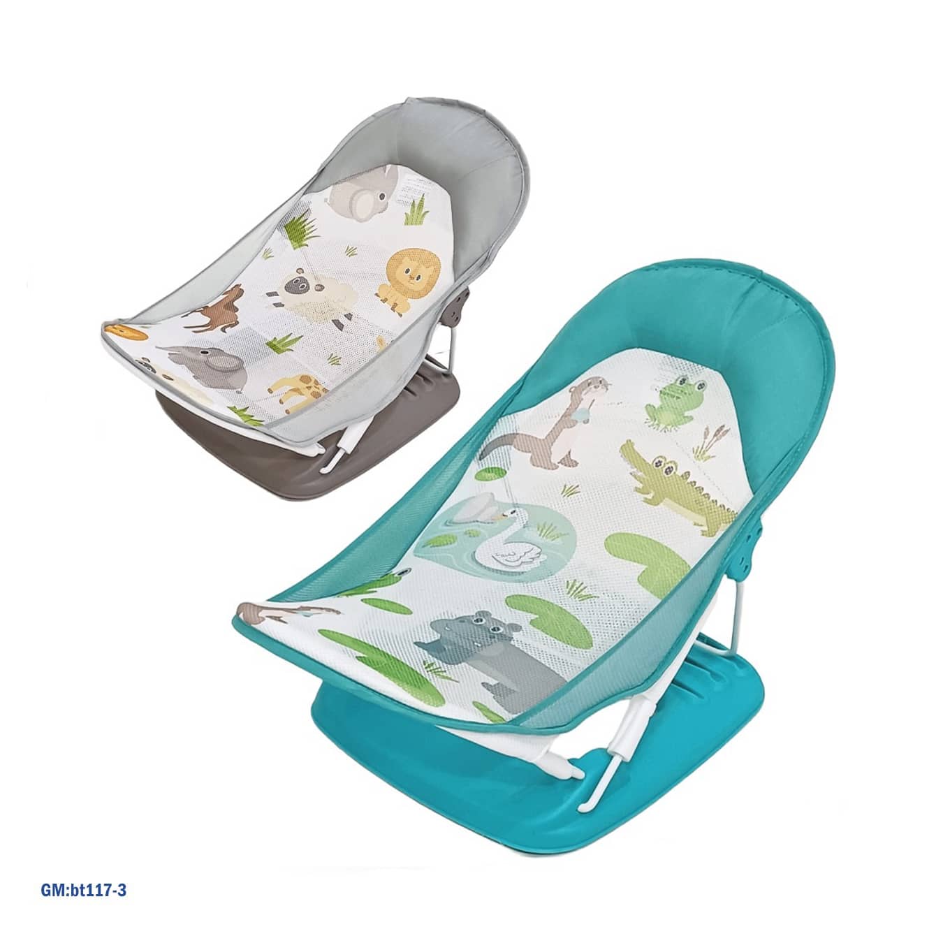 حوض استحمام الطفل الفاخر بطبعة حيوانات "bt117-3"