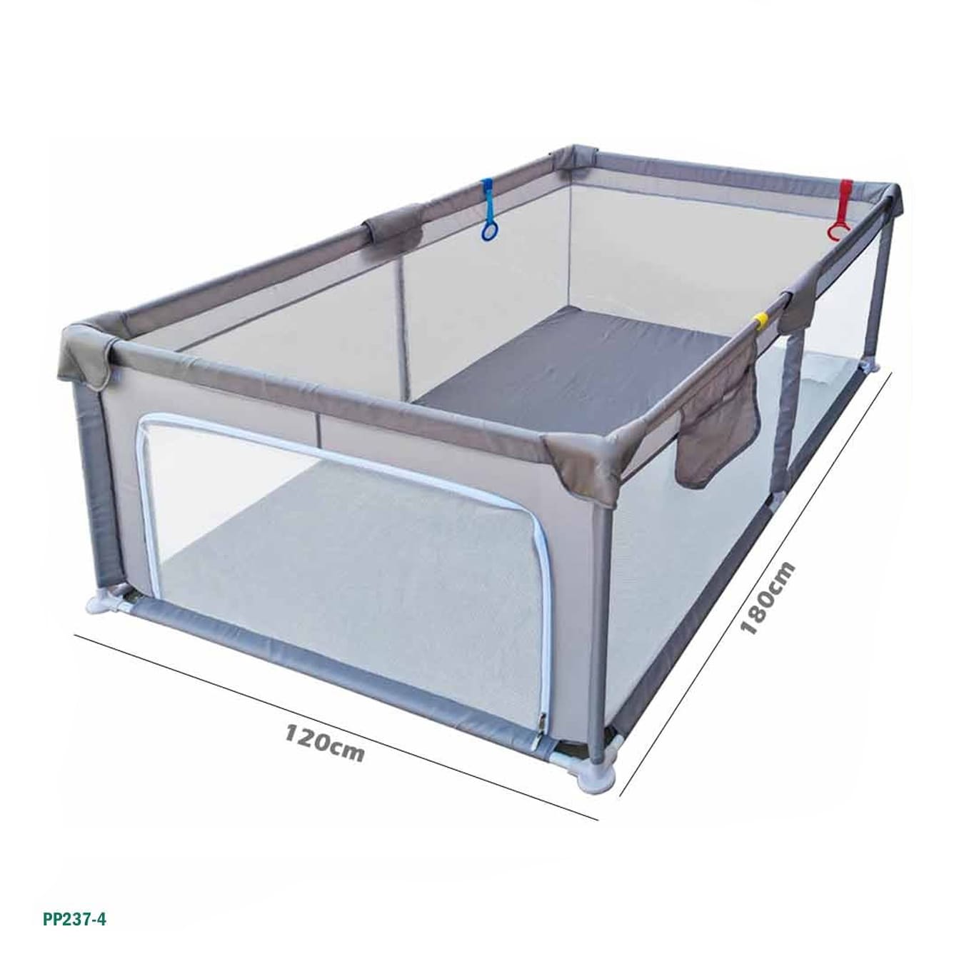 ساحة لعب للأطفال الواسعة | 120×180 سم | ساحة لعب داخلية آمنة - الطراز: "PP237-4"