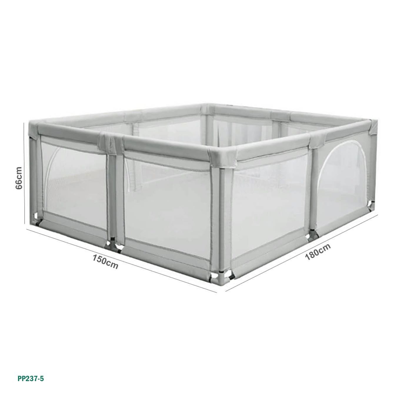 ساحة لعب كبيرة للرضع | 150×180×66 سم | منطقة لعب داخلية آمنة - النموذج: "PP237-5"