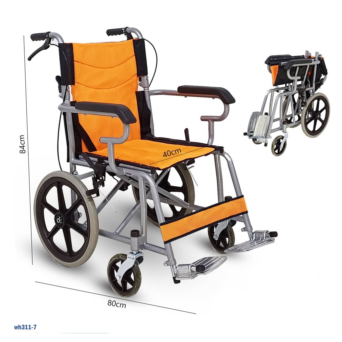 كرسي متحرك خفيف للأطفال قابل للطي - قدرة 60 كجم - "wh311-7"