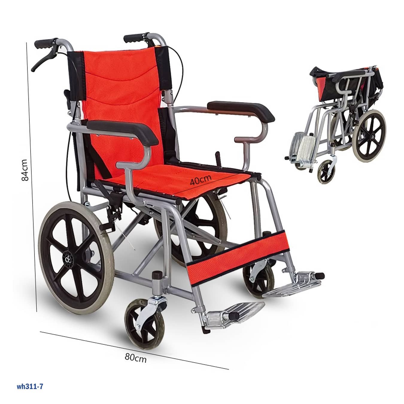 كرسي متحرك خفيف للأطفال قابل للطي - قدرة 60 كجم - "wh311-7"