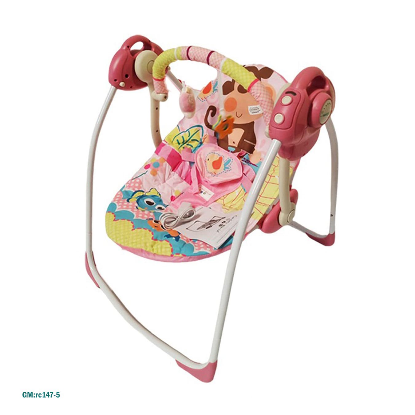 كرسي إهتزاز كهربائي للأطفال مع موسيقى وألعاب - "rc147-5"