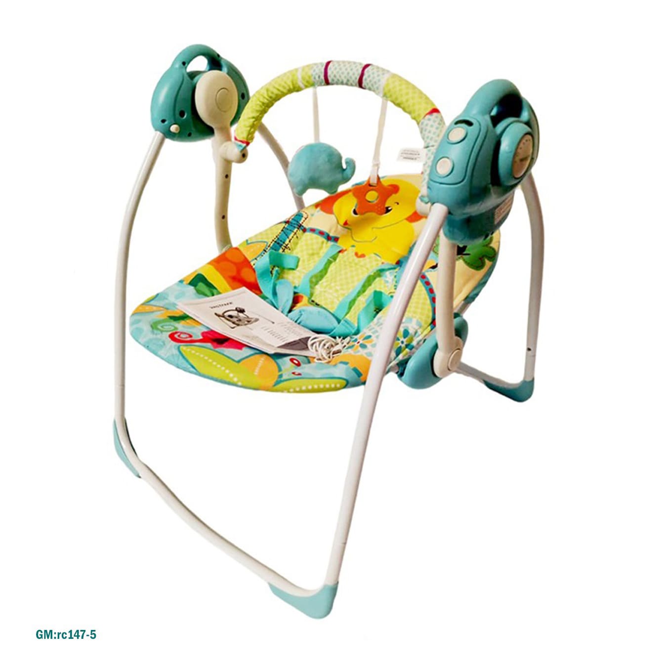 كرسي إهتزاز كهربائي للأطفال مع موسيقى وألعاب - "rc147-5"
