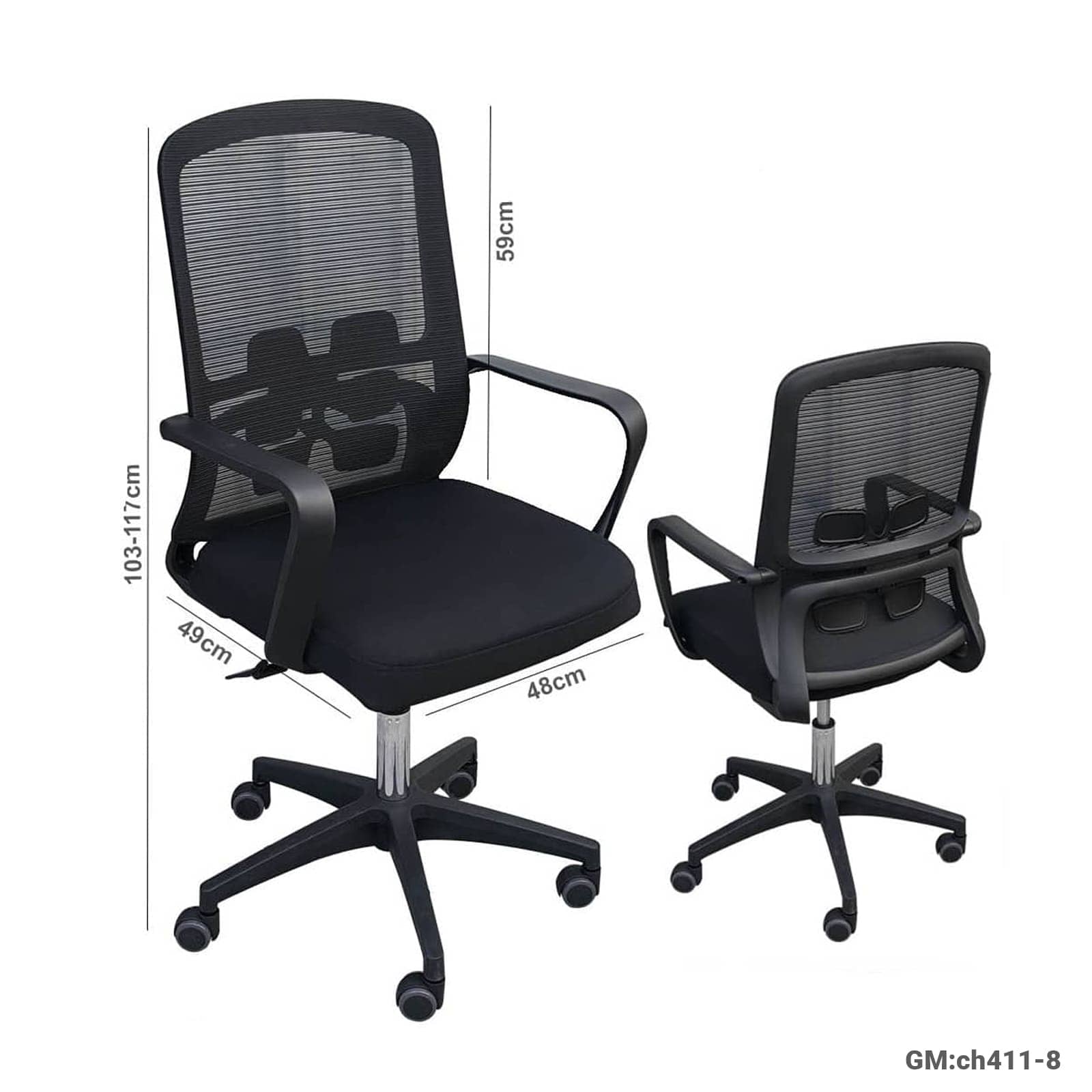 comfortable& ergonomic office chair "ch411-8"