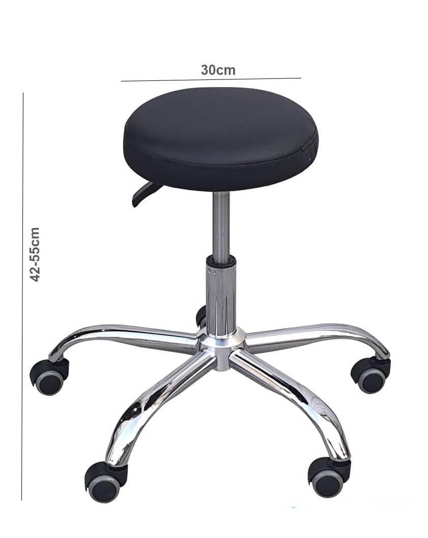 كرسي دوار قابل للتعديل مع عجلات "mh346-8"