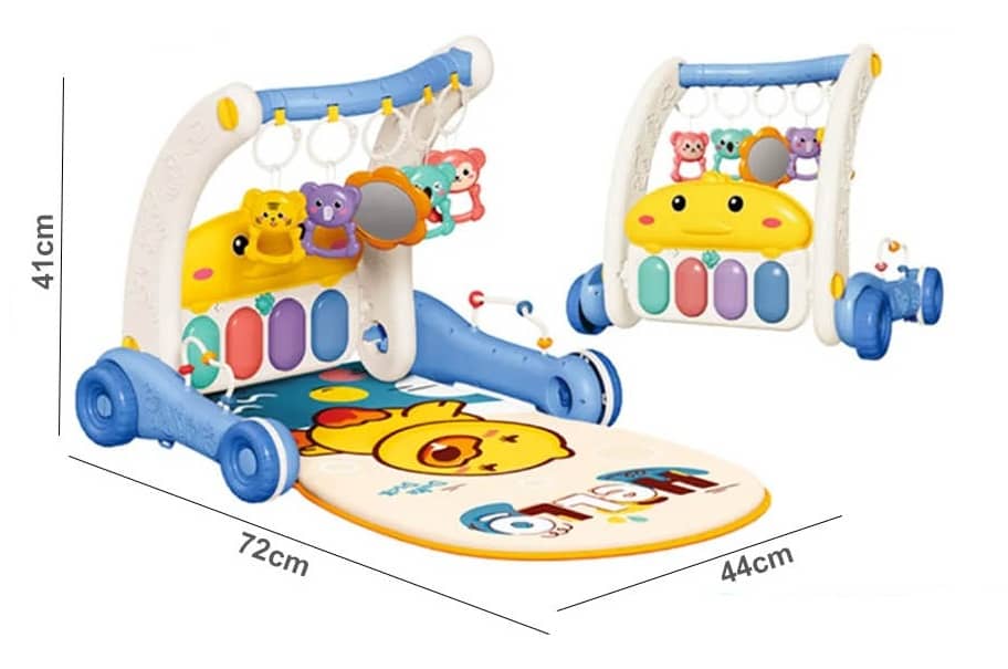 سجادة أطفال متعددة الوظائف 2 في 1 ومشاية مع بيانو "pm131-2"
