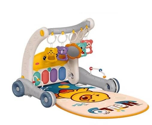 سجادة أطفال متعددة الوظائف 2 في 1 ومشاية مع بيانو "pm131-2"