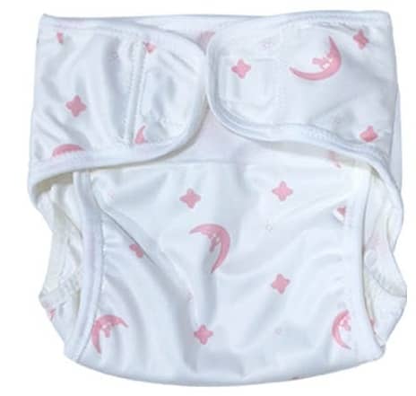 حفاض قماش قابل لإعادة الاستخدام للأطفال 1 حفاض قابل للغسل مع 10 وسادة إضافية "CL183-1"