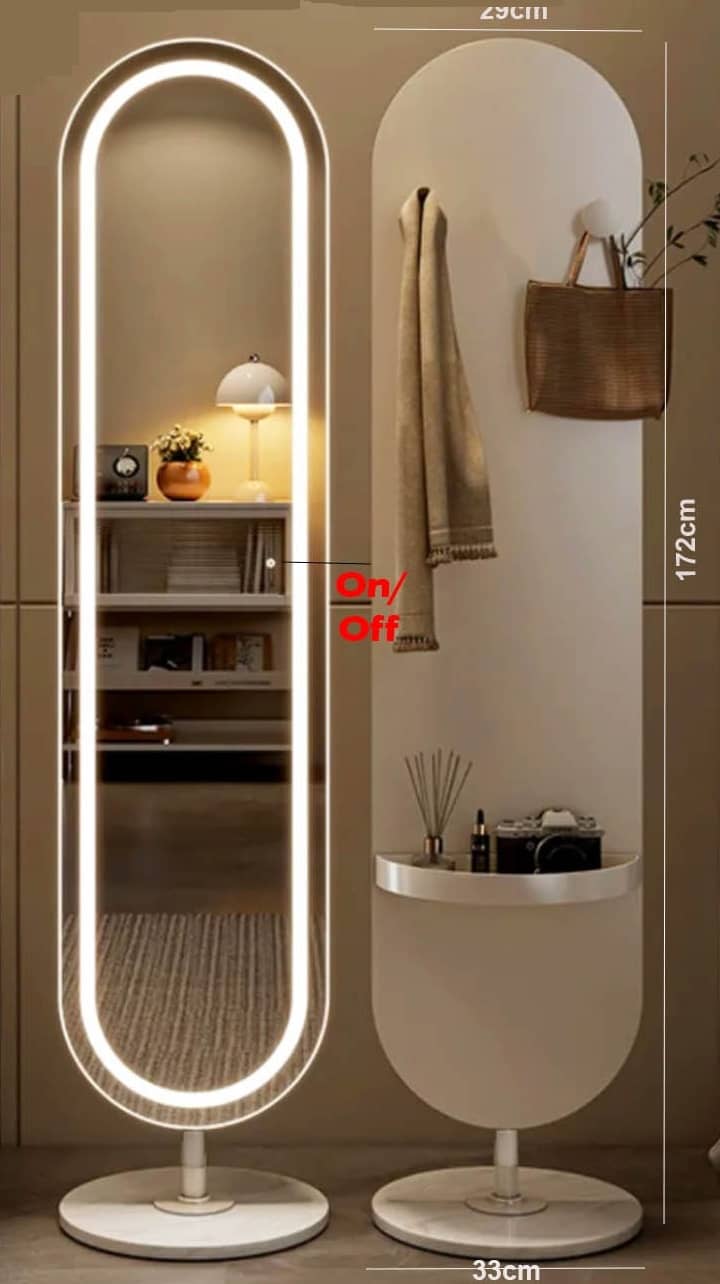 led 3 colors lighting smart mirror " deco 40-13"