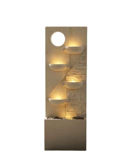 home decorative waterfall fountain with led light "2446b"