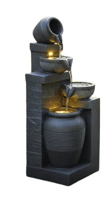 wall design waterfall fountain with led lights for home garden "2432"