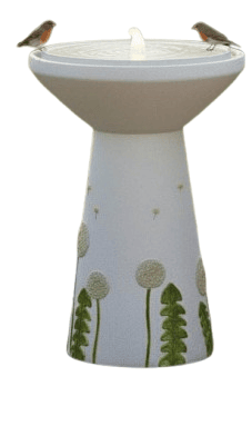 Bird Bath Waterfall Fountain with LED Light for Home Garden "2450"